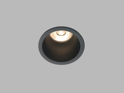 Zápustné bodové LED osvětlení do koupelny RAY, 6W, teplá bílá, kulaté, černé, IP44