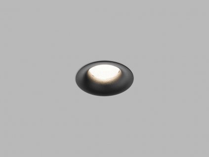 Koupelnové zápustné LED osvětlení SPOT C, 9W, teplá bílá, kulaté, černé, IP44