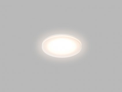 Zápustné koupelnové LED osvětlení STATIC, 7W, teplá bílá, kulaté, bílé, IP44