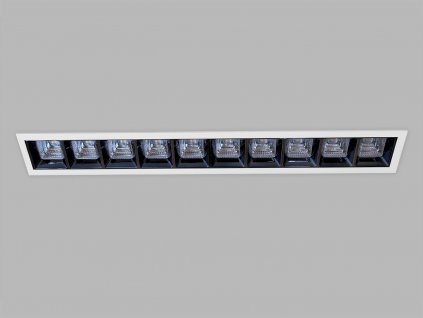 Zápustné bodové LED osvětlení TECO, 30W, denní bílá, hranaté, černé