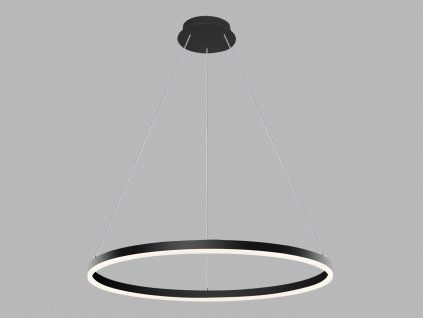 Závěsné LED osvětlení na lanku CIRCLE, 62W, teplá bílá, kruhové, černé