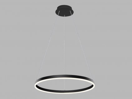 Závěsné LED osvětlení na lanku CIRCLE, 42W, teplá bílá, kruhové, černé