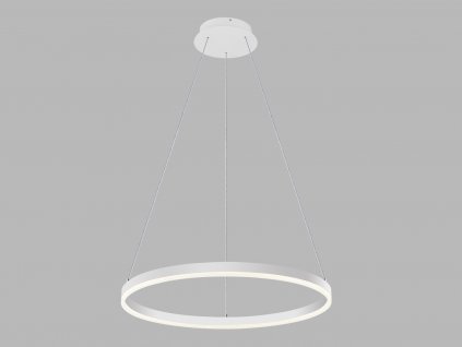 Závěsné LED osvětlení na lanku CIRCLE, 42W, teplá bílá, kruhové, bílé
