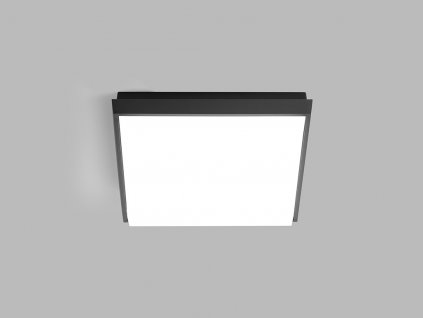 Venkovní přisazené stropní LED osvětlení QUADO, 25W, teplá bílá, čtvercové, černé, IP54