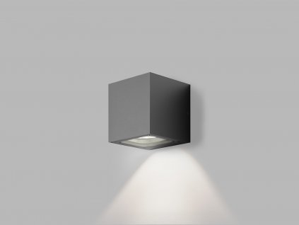 Venkovní nástěnné LED osvětlení TOMY, 4,5W, teplá bílá, hranaté, antracitové, IP65