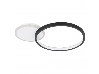 LED designové stropní světlo GAFARES, 15W, teplá-studená bílá, kulaté, černé