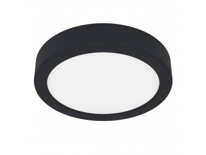 LED stropní osvětlení do koupelny FUEVA 5, 11W, teplá bílá, 16cm, kulaté, černé