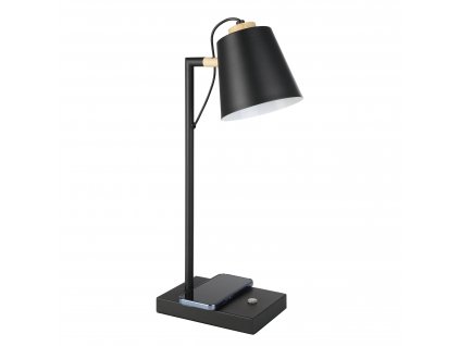LED stolní dotyková lampa LACEY-QI, 5,5W, teplá bílá, černá