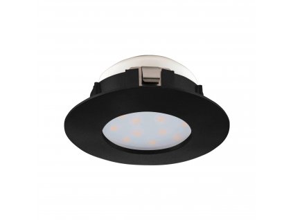 LED podhledové svítidlo do koupelny PINEDA, 4,9W, teplá bílá, 8cm, kulaté, černé