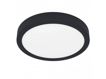 LED stropní osvětlení do koupelny FUEVA 5, 17W, teplá bílá, 21cm, kulaté, černé