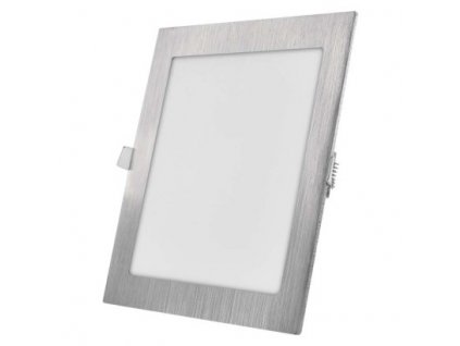 LED vestavé svítidlo NEXXO, čtvercové, stříbrné, 18W, 22,5x22,5cm, se změnou CCT