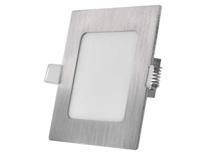 LED vestavé svítidlo NEXXO, čtvercové, stříbrné, 7W, 12x12cm, se změnou CCT
