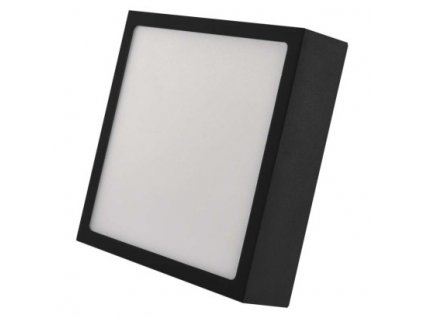 Přisazené nástěnné / stropní LED osvětlení NEXXO, 12,5W, teplá bílá-studená bílá, čtvercové, černé
