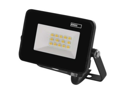 Venkovní LED reflektor SIMPO, 10,5W, denní bílá, hranatý, černý, IP65