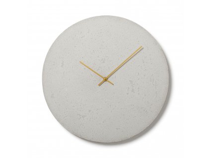 Nástěnné betovoné hodiny CLOCKIES, 49cm, kulaté, bílé