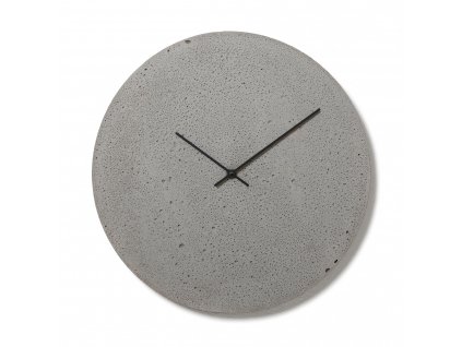Nástěnné betovoné hodiny CLOCKIES, 49cm, kulaté, šedé