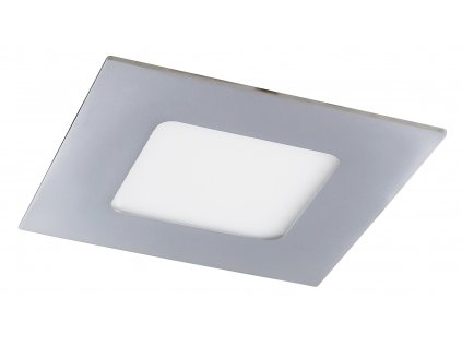 Přisazený koupelnový LED panel LOIS, 3W, teplá bílá, 9x9cm, hranatý, chromovaný, IP44
