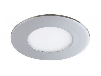 Přisazený koupelnový LED panel LOIS, 3W, teplá bílá, 9cm, kulatý, chromovaný, IP44