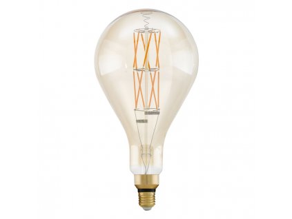 Vintage LED filamentová stmívatelná žárovka EGLO, E27, PS160, 8W, 806lm, teplá bílá
