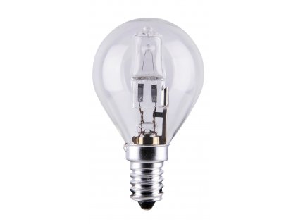 Eco-halogenová žárovka, E14, G45, 42W, teplá bílá
