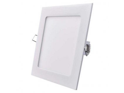 Vestavný LED panel, 12W, teplá bílá, 17x17cm, čtvercový, bílý