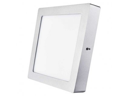 Přisazený LED panel N-PNL, 18W, denní bílá, 22,5x22,5cm, hranatý, stříbrný