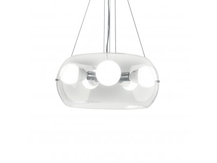 Závěsný elegantní LED lustr na lanku AUDI, čirý