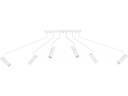 Designové stropní šestiramenné osvětlení EYE SUPER, bílé