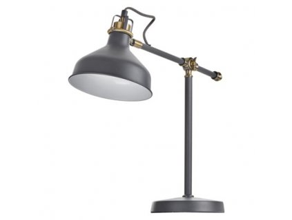 Stolní lampa v industriálním stylu HARRY, 1xE27, 25W, šedá