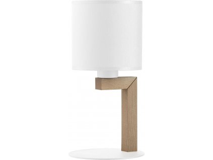 Moderní stolní lampa TROY WHITE, 1xE27, 60W, bílá