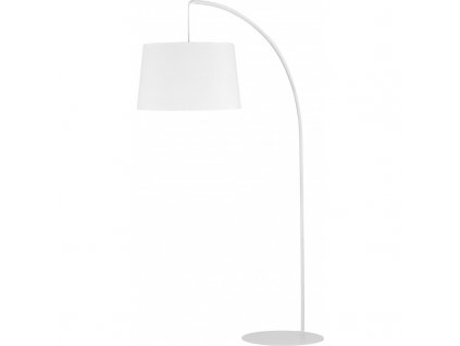 Moderní oblouková stojací lampa HANG, 1xE27, 60W, bílá