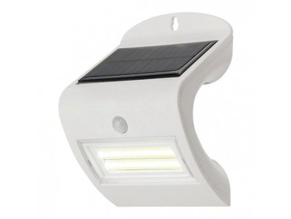 LED nástěnné solární osvětlení s čidlem OPAVA, 2W, denní bílá, IP44
