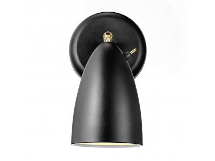 Nástěnná lampička s vypínačem NEXUS, 1xGU10, 6W, černá