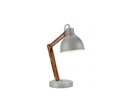 Stolní skandinávská lampa MERIDO, 1xE27, 60W, šedá