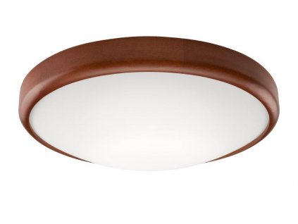 Stropní moderní LED osvětlení, 24W, teplá bílá, 37cm, kulaté, hnědé