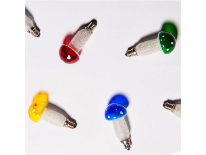 Náhradní žárovka pro řetěz MUCHOMŮRKA, barevný, 20V/0,1A, 36ks