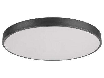 Přisazené stropní LED světlo na dál. ovládání TESIA, 60W, 60cm, kulaté, černé