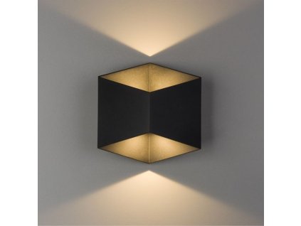 Venkovní nástěnné osvětlení TRIANGLES LED, 2x5W, teplá bílá, černé