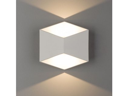 Venkovní nástěnné osvětlení TRIANGLES LED, 2x5W, teplá bílá, bílé