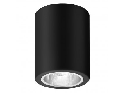 Bodové stropní osvětlení KOBALD, 1xE27, G45, 25W, kulaté, černé