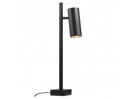 Designová stolní kovová lampa na čtení ALANIS, 1xGU10, 15W, černá