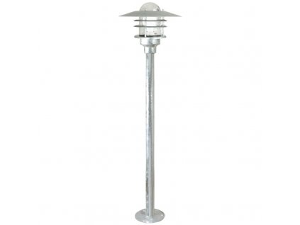 Zahradní stojací lampa AGGER, 1xE27, 60W, stříbrná