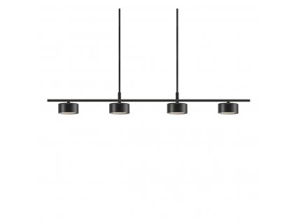 Designové závěsné LED světlo nad jídelní stůl CLYDE, 4x5W, teplá bílá, černé