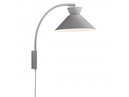 Nástěnné lampa s vypínačem DIAL, 1xE27, 40W, šedá