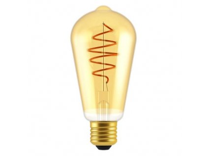 Stmívatelná LED žárovka DECO, E27, ST64, 5W, 250lm, 2000K, teplá bílá, zlatá