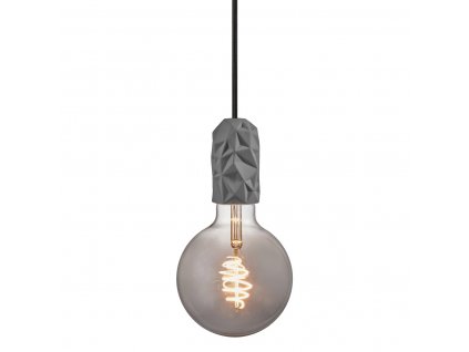Dekorativní závěsná žárovka HANG, 1xE27, 40W, šedá
