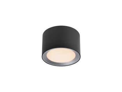 Koupelnové chytré LED světlo LANDON, 8W, 8cm, kulaté, černé