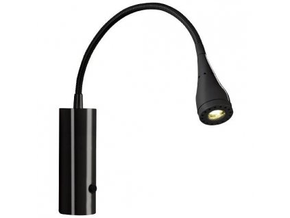 Čtecí LED lampička s vypínačem MENTO, 2,52W, teplá bílá, černá