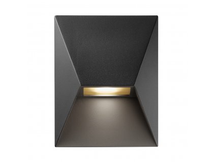 Venkovní nástěnné hliníkové svítidlo PONTIO, 1xGU10, 25W, černé