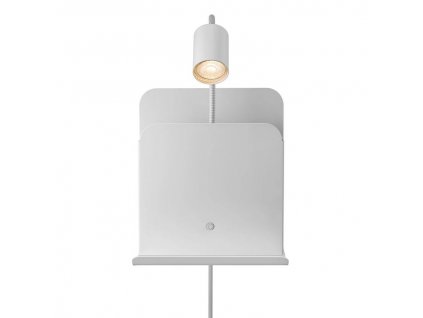 Nástěnné svítidlo s poličkou ROOMI, 1xGU10, 35W, bílé